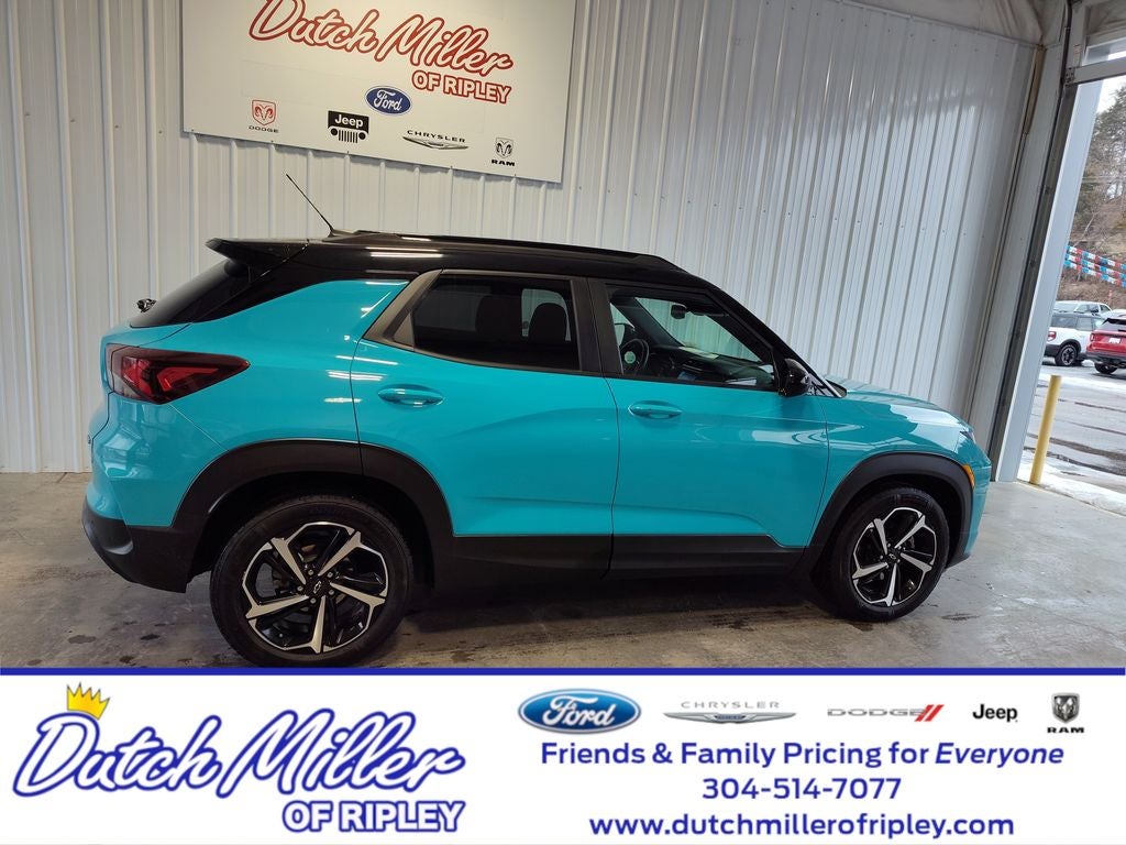 Used 2021 Chevrolet Trailblazer RS with VIN KL79MTSL2MB161364 for sale in Ripley, WV